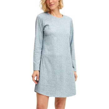 Calida Midnight Dreams Nightdress Lyseblå bomuld Large Dame