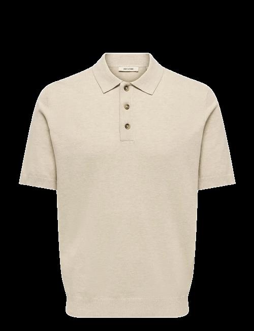 ONLY & SONS | Onsloui Reg 12 Ss Mel Polo Knit Noos | XXL