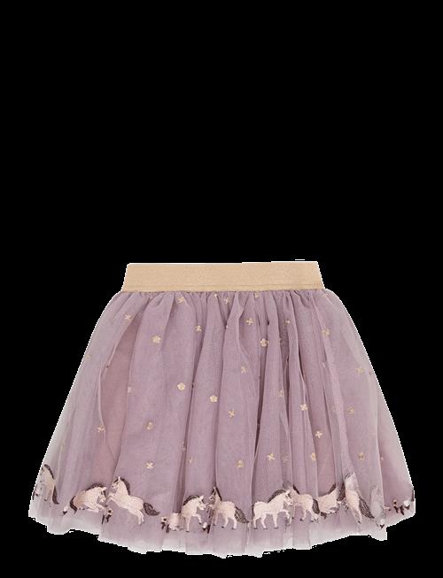 Minymo | Skirt Mesh W. Emb. | 104