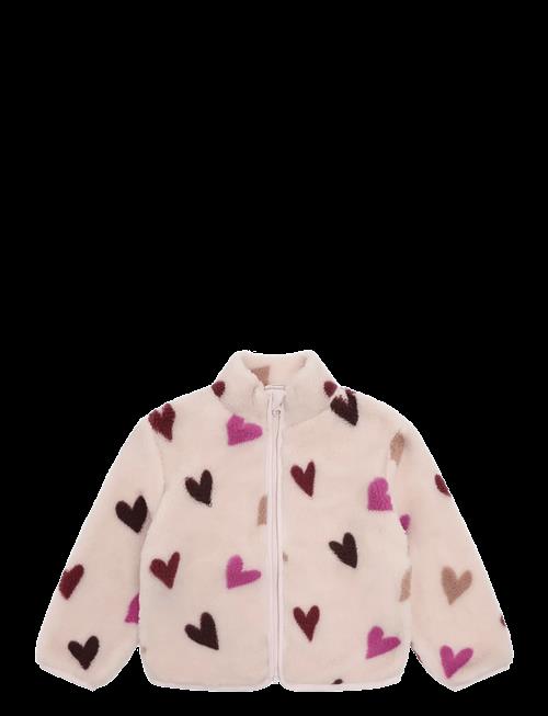 Minymo | Teddy Jacket Aop W. Lining | 122