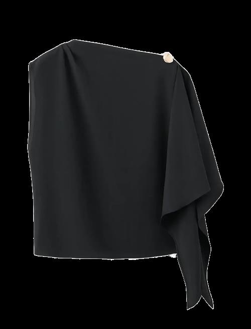 Mango | Blouse With Asymmetrical Neckline | M