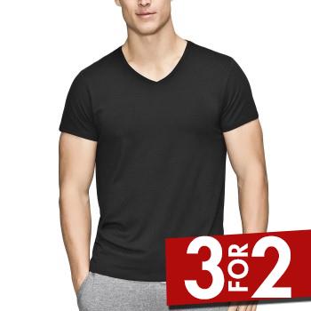 JBS of Denmark Bamboo Blend V-neck T-shirt Sort XX-Large Herre