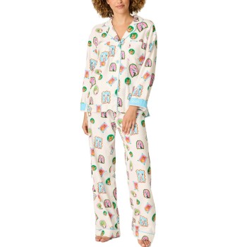 PJ Salvage Flannel Pyjama Flerfarvet bomuld Small Dame
