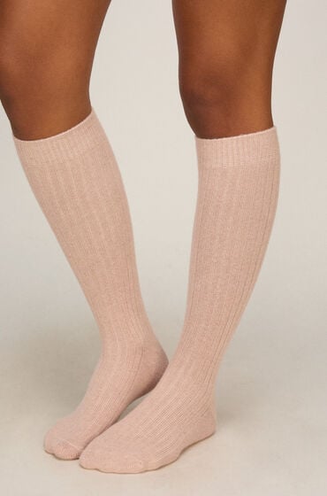 Hunkemöller Cashmere Blended Sokker Lyserød