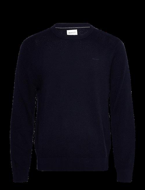 Gant | Textured Cotton Merino C-Neck | XXL