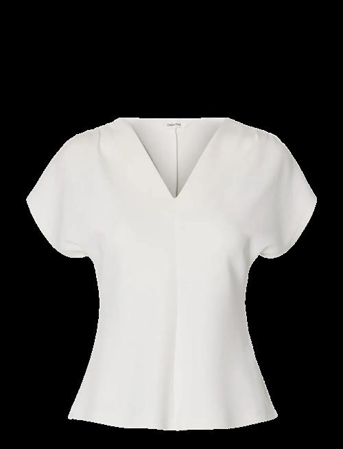 Selected | Slwtenny Ss V-Neck Gathered Top Noos | XL