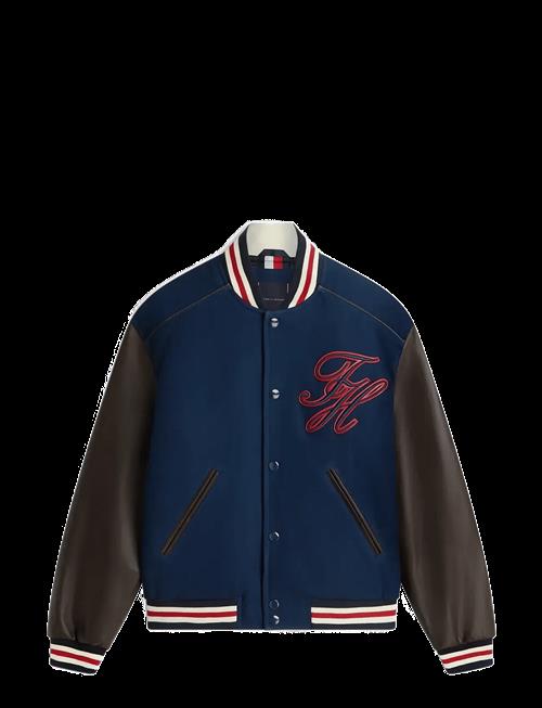Tommy Hilfiger | Leather Varsity Jacket | S