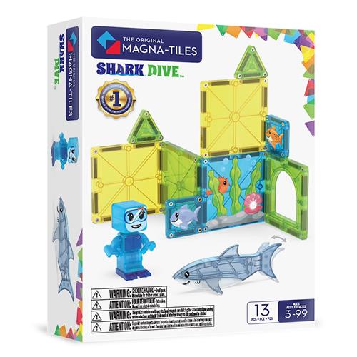 Magna-Tiles 13 Stk. Shark Dive  Multi One Size  Hvid  One Size 3+ Years unisex