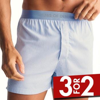 JBS of Denmark 2P Boxershorts Lyseblå Large Herre