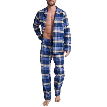 Jockey Cotton Flannel Pyjama Rød bomuld Large Herre