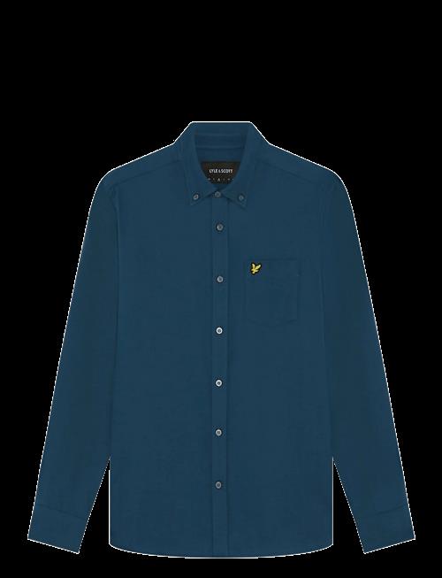 Lyle & Scott | Plain Flannel Shirt | L
