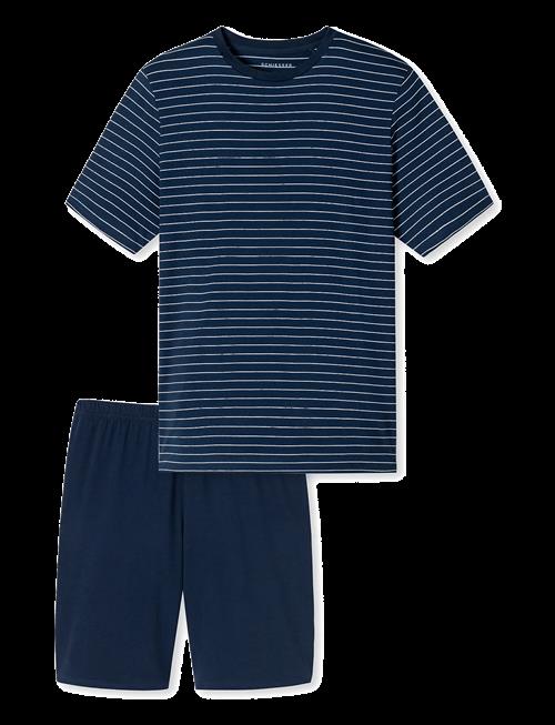 Schiesser | Admiral Striped Short Pyjamas - Casual Essentials | XXL