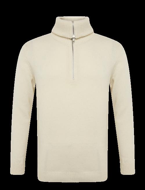 Se Lindbergh | Lambswool Half Zip Knit Oversize Collar | L hos Booztlet