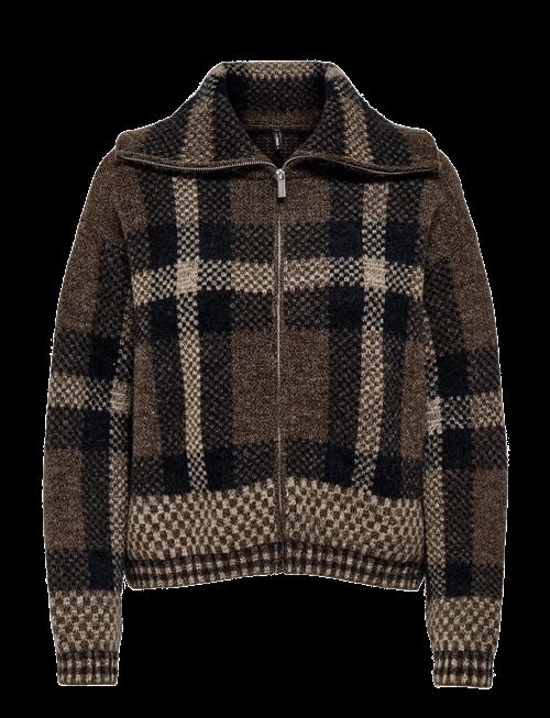 ONLY | Onlmaroon Ls Zip Collar Cardigan Knt | S
