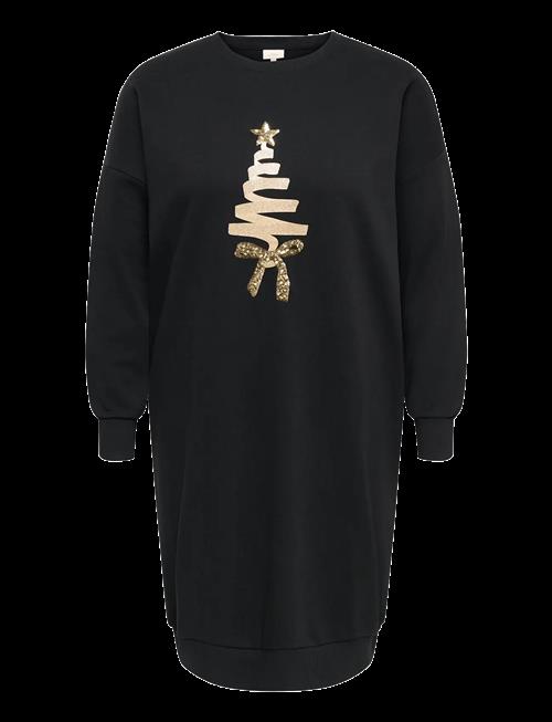 ONLY Carmakoma | Carsanta Xmas L/S Midi Sweat Dress Jrs | 46-48