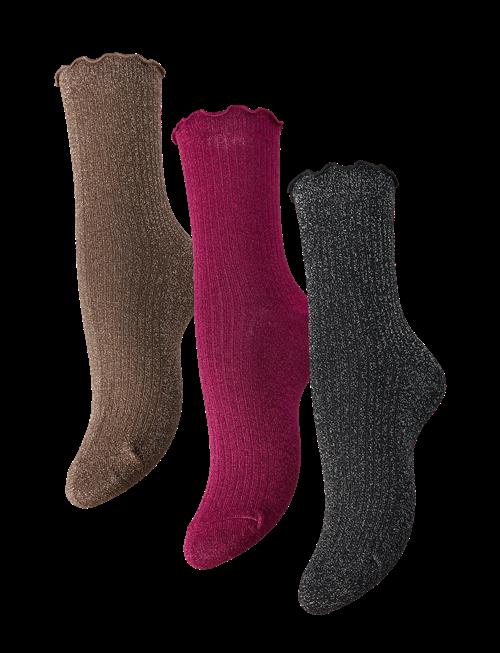 Pieces | Pcsebby Frill Sock 3 Pack Box Bc Mxm | ONE SIZE