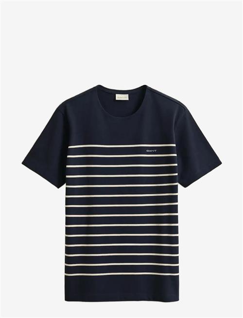 Gant | Placed Stripe Ss Tshirt | XXL