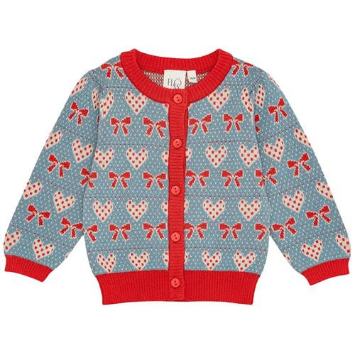 Flöss Cole Cardigan I Uld Midnight Blue  Midnight Blue-110 cm Uld Blå  110 cm  Piger