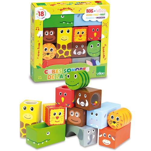 Vilac Savanna Musical Blocks Yellow One Size  Gul  One Size  unisex