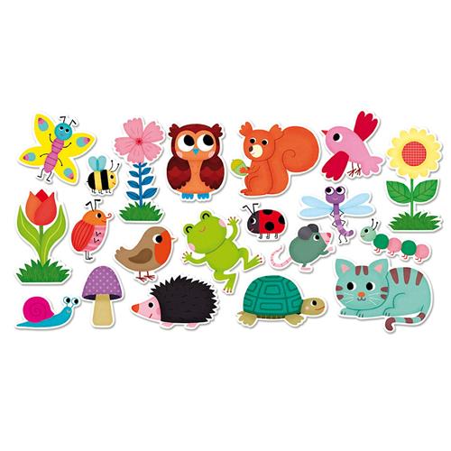 Vilac 20 Magnets  Garden Green One Size  Grøn  One Size  unisex