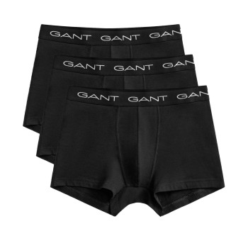 Gant 3P Basic Cotton Trunks Sort bomuld Small Herre
