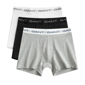 Gant 3P Cotton Stretch Boxer Grå bomuld Medium Herre