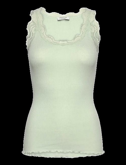 Rosemunde | Rwbabette Silk Sl U-Neck Long Lace | XL