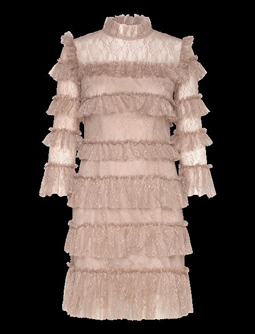 Malina | Carmine Frill Lace Mini Dress | S
