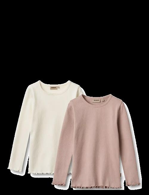 Wheat | 2 Rib T-Shirts L/S Ida | 122