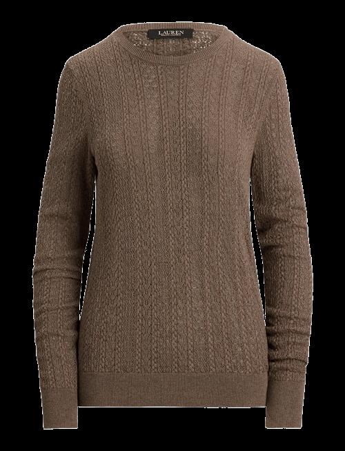 Lauren Ralph Lauren | Pointelle-Knit Cotton-Blend Sweater | S