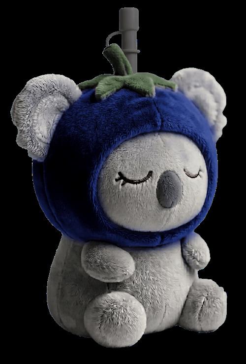 Asobu Fuzzies Isoleret Drikkebæger Med Plysbetræk Koala  Grey Lila  One Size  Grå  One Size  unisex