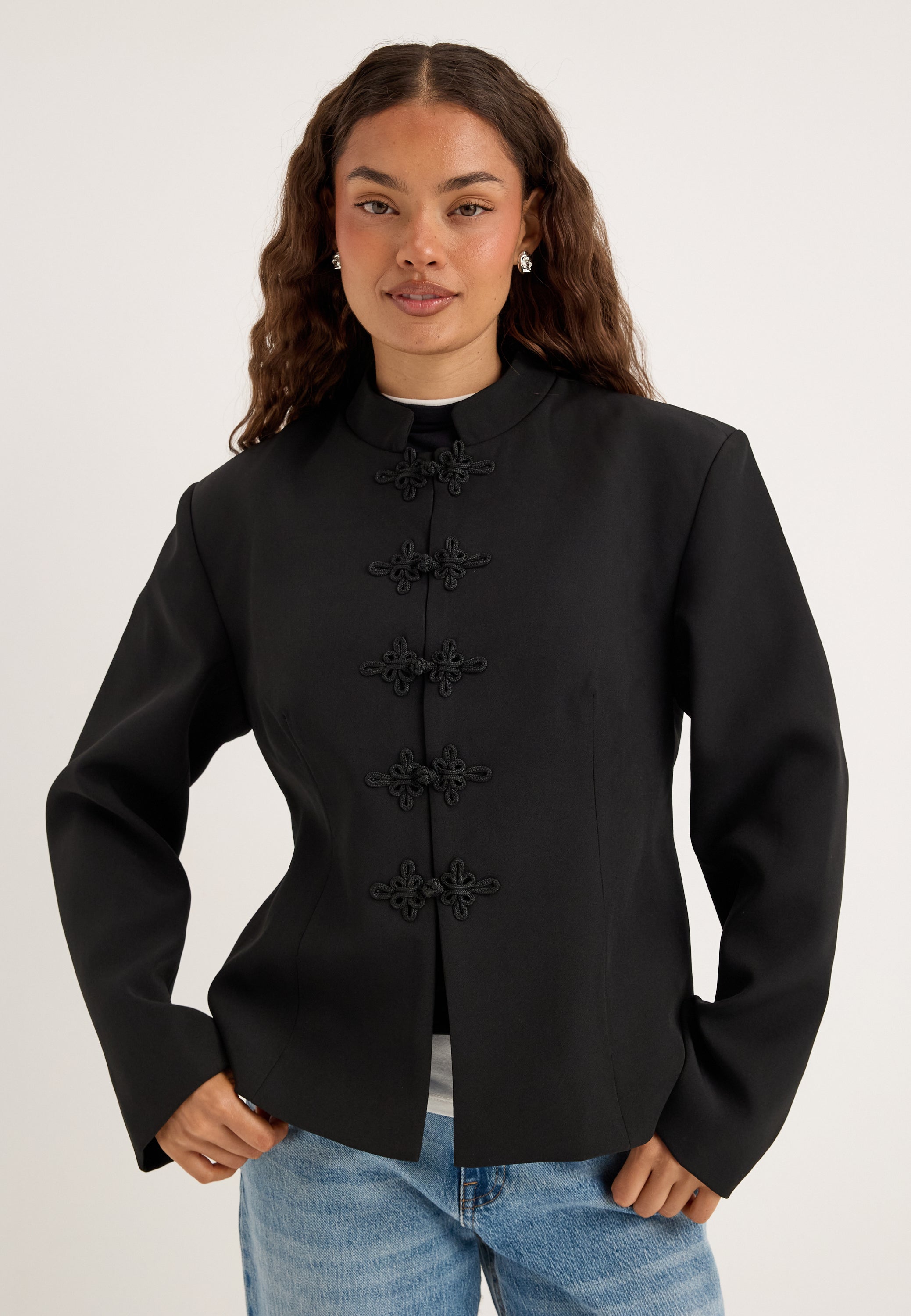 BUBBLEROOM Agraffe Short Blazer