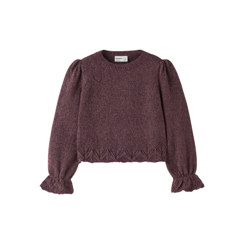 NAME IT Striktrøje Glimmer Ruel Catawba Grape
