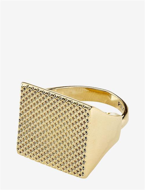 Pilgrim | Pulse Signet Ring Gold-Plated | ONE SIZE