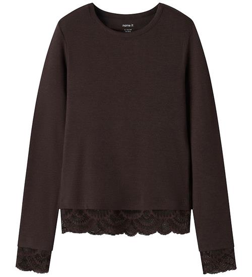 Name It Bluse - Slim - NkfRosima - Chocolate Plum