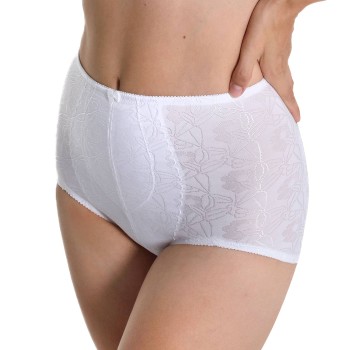 sassa Trusser Shiny Jacquard Shaping Brief Hvid polyester 40 Dame