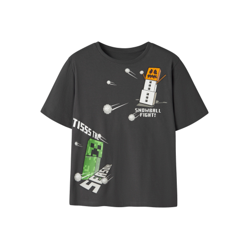 NAME IT T-shirt Season Minecraft Black Oyster
