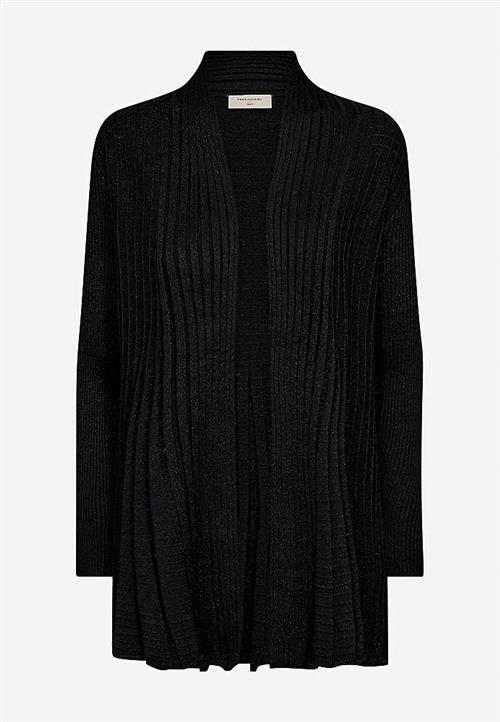 Freequent Strikket cardigan med diskrete glimmertråde