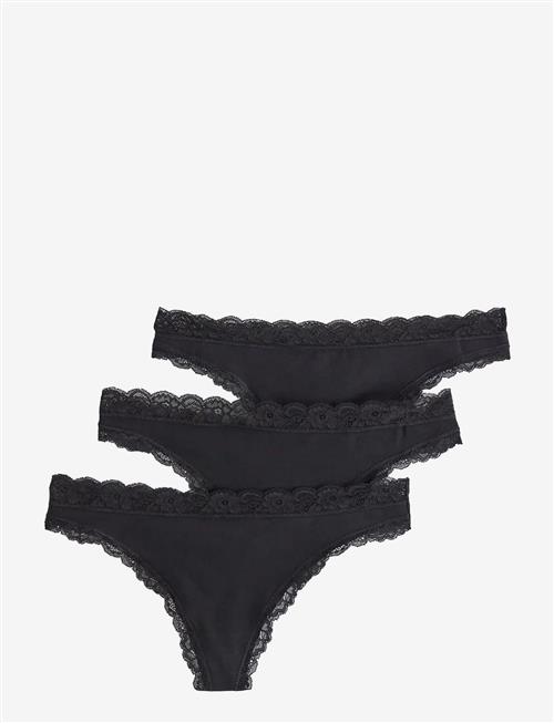 Lindex | 3-Pack Thongs In Cotton | S