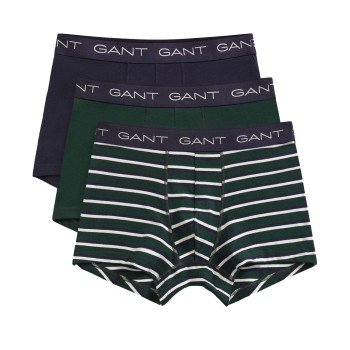 Gant 3P Striped Trunks Grøn bomuld XX-Large Herre