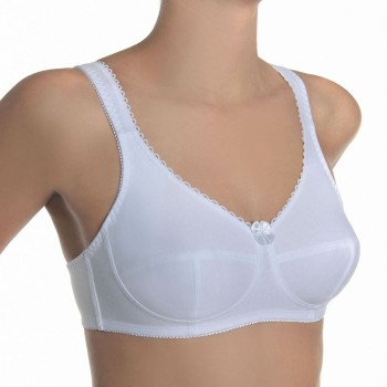 sassa BH Classic Soft Bra Hvid bomuld B 115 Dame