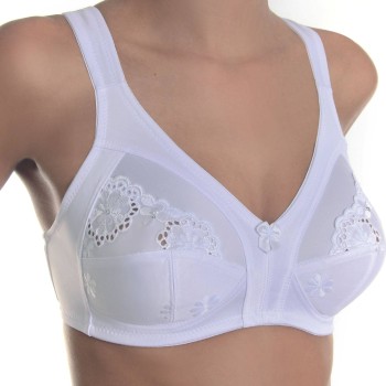 sassa BH Classic Soft Bra With Wide Straps Hvid polyester B 95 Dame