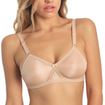 sassa BH Cross Back Soft Bra Beige polyester D 80 Dame