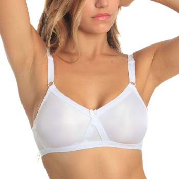 sassa BH Cross Back Soft Bra Hvid polyester B 105 Dame