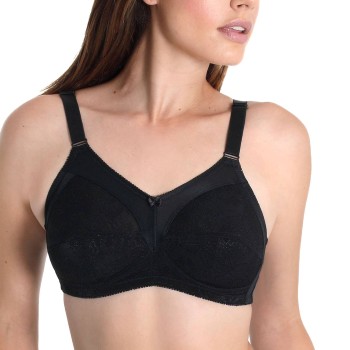 sassa BH Shiny Jacquard Soft Bra Full Cup Sort C 120 Dame