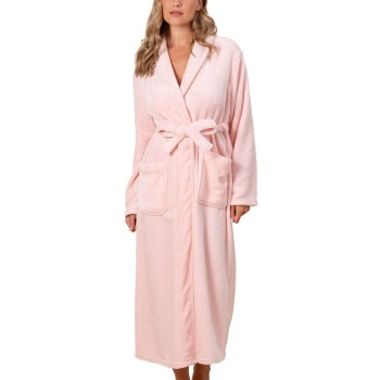 Trofé Trofe Silkfleece Robe Rosa polyester X-Large Dame