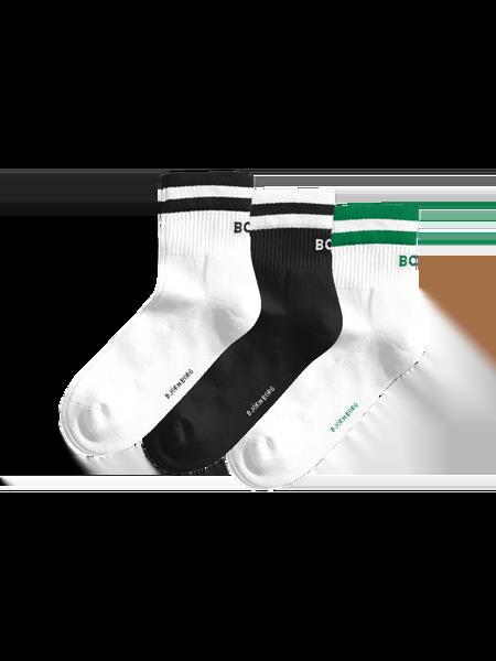 Björn Borg Classic Mid Ankle Socks 3-pack Sort, 41-45