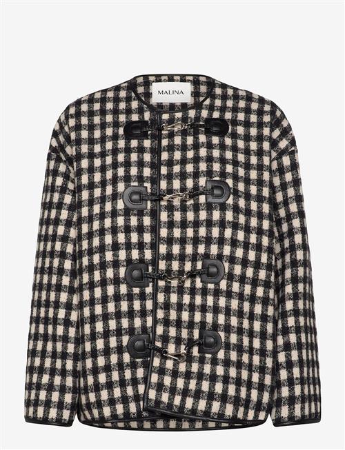 Malina | Lou Checkered Wool Blend Jacket | L