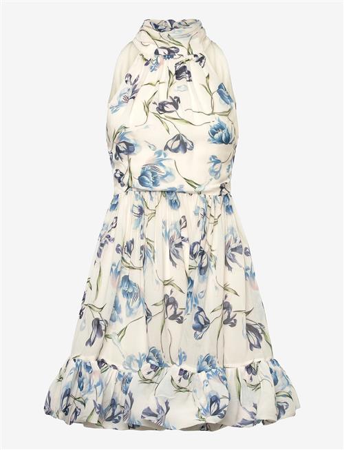 Malina | Fern Halterneck Ruffled Mini Dress | L