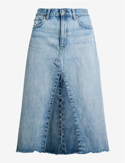 Polo Ralph Lauren | Paneled Denim A-Line Skirt | 28